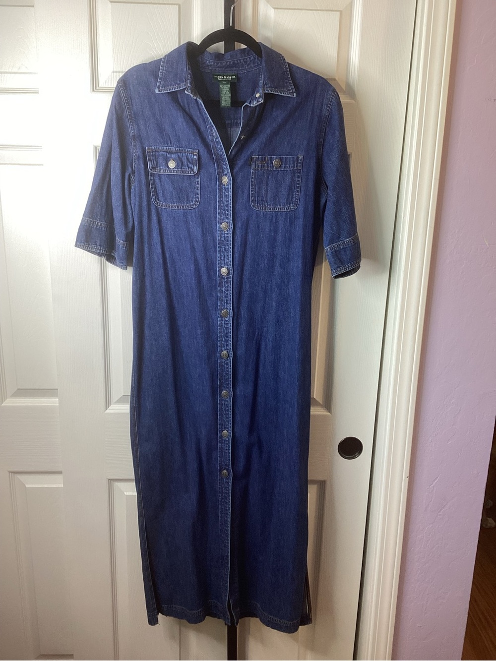 Ralph Lauren Denim Midi Shirt Dress, size Medium - Picture 1 of 5